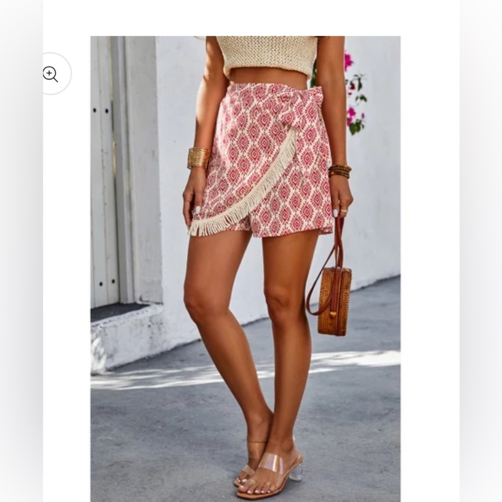 High Waist Wrap Shorts
